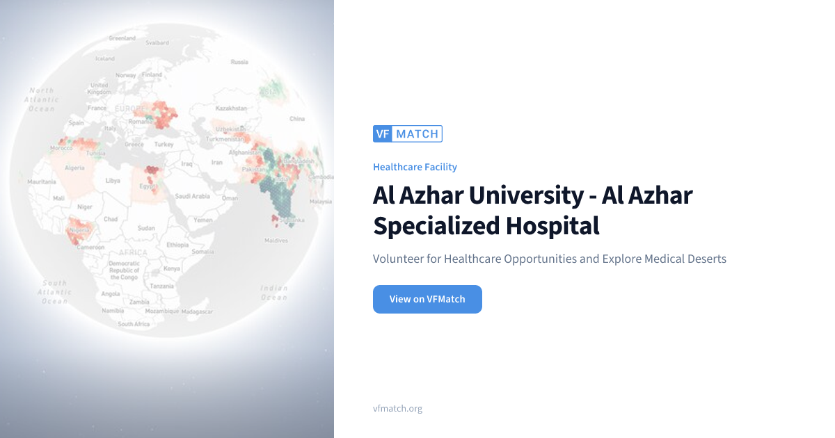 Al Azhar University - Al Azhar Specialized Hospital | VFMatch
