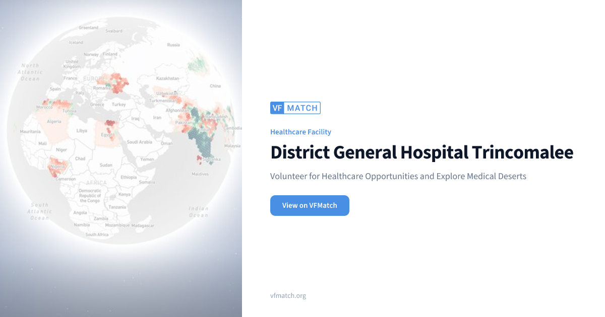 District General Hospital Trincomalee | VFMatch