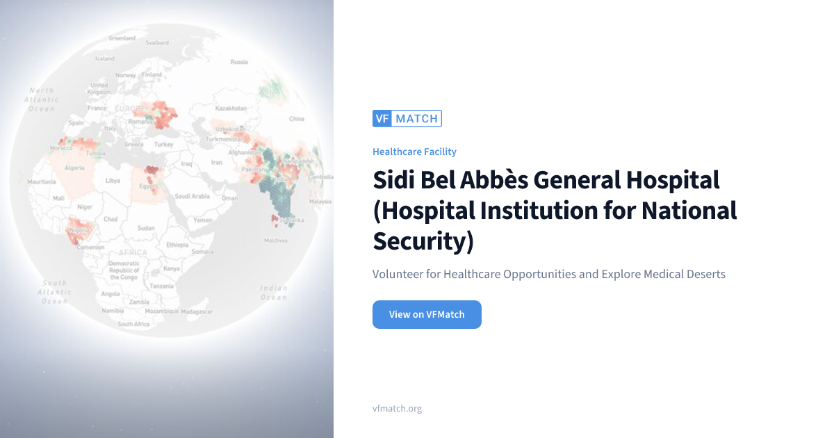 Sidi Bel Abbès General Hospital (Hospital Institution for National ...